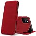 Produktbild Verco Handyhülle für Samsung S10 Lite, Bookstyle Premium Handy Flip Cover für Samsung Galaxy S10 Lite Hülle [integr. Magnet] Book Case PU Leder Tasche, Rot