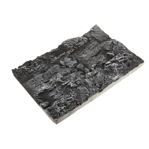 Hemoton Rock Background Board for Fish Tanks Reptile Habitats Realistic Aquarium Decor Easy Installation Durable Material for Turtles Amphibians