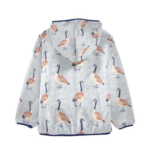 Canada Geese Girls Fleece Jacket Girls Fall Jacket Girls Zip Up Hoodie Girls Sherpa Jacket 2-10T2