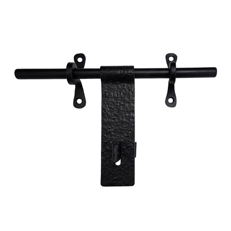 Adonai Hardware 12 Inch "Jaazaniah" Antique Iron Hand Forged Aldrop with Texture - Black Powder Coated-image-37