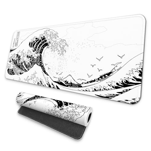 MAY FLOWER Large Gaming Mouse Pad, Full Keyboard Mat, Long...