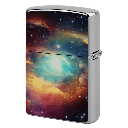 Étui pour briquet Galaxy métallique de style vintage