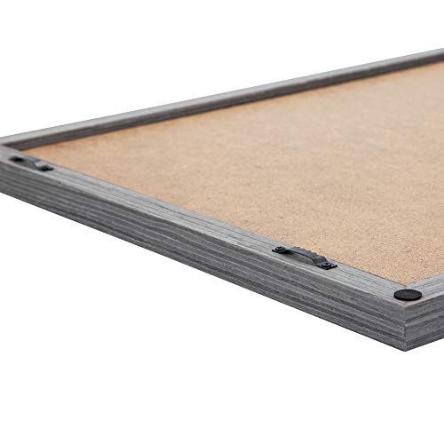 Plastic Letter Board With 376 Letters, Numbers & Symbols - 16 X 20 Inch Changeable Message Board With Wooden Frame Wall Mount Hook, (Black Board & Grey Frame) By Veskaoty #TOP2