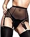 sofsy Mesh Garter Belt with Straps for Stockings/Lingerie (Garter Belt Sold Separately from Stockings)