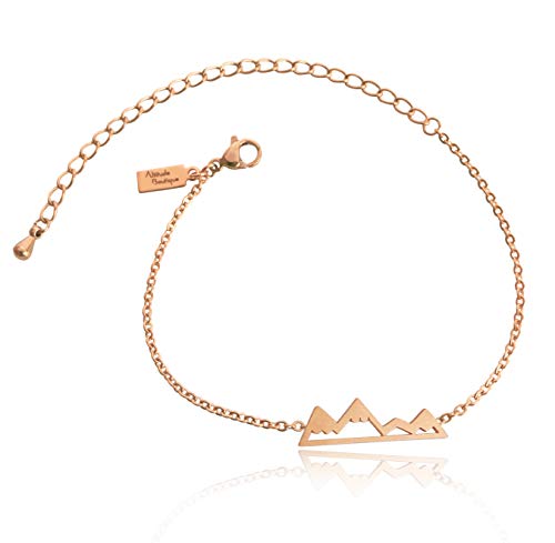 Altitude Boutique Mountain Bracelet, Mountain Jewelry, Snowy Peaks Bracelet for Nature Lovers, Skiers, Hikers, Campers