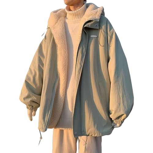 Manteau laine d'agneau homme réversible idéal pour les sorties froides