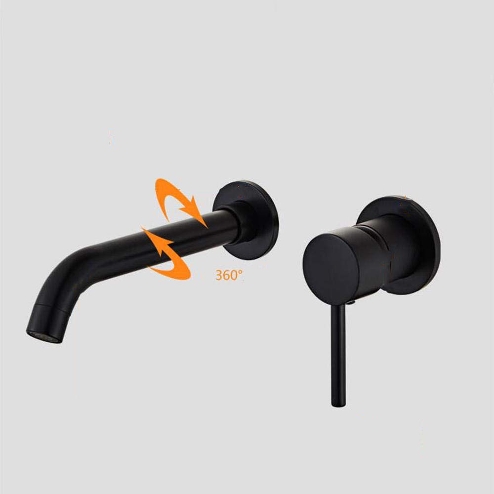 Grifos de pared para lavabo de baño con mezclador de frío y calor, diseño de estilo europeo