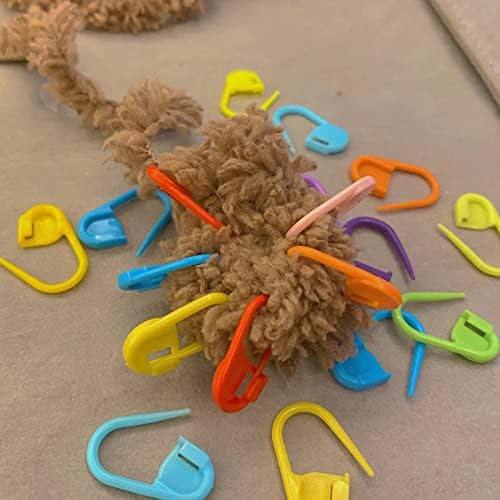 Smukdoo Crochet Stitch Marker, 150 Piece Knitting Crochet Locking Stitch Markers Clips,10 Colors