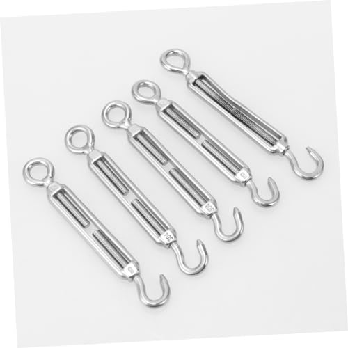 Stainless Steel Wire Rope Tensioner M5 5Pcs Oc Type for Steel Wire Rope miniatura 5