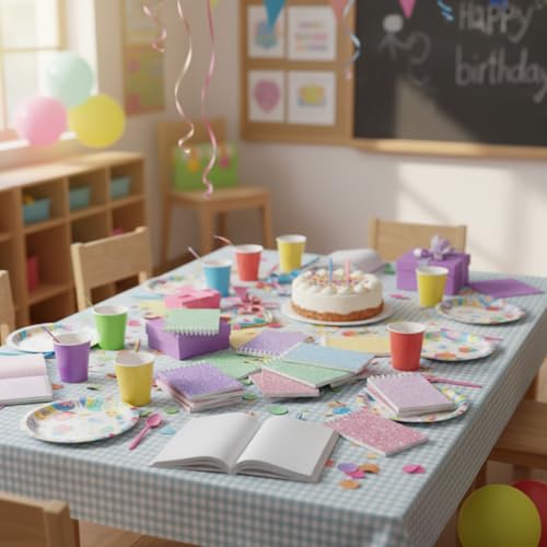 Image of Glenmal 24 Pcs Mini Notepads for Kids Party Favors Mini Tie Dye Note Pads Glitter Colorful Little Pocket Notepads for Girls Gift Classroom Rewards 20 Pages Each (Light Color)