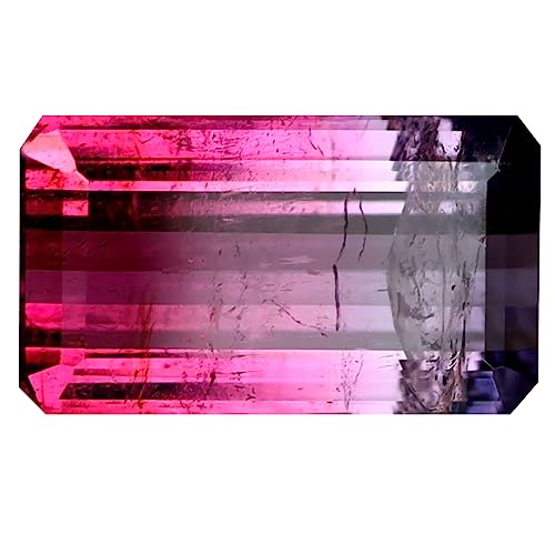 Tourmaline pastèque naturelle non chauffée 3.32 ct, le cadeau joaillerie idéal