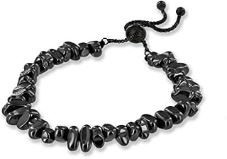 Believe London® Hematite Bracelet with Jewellery Bag & Meaning Card | Strong Elastic | Precious Natural Stones