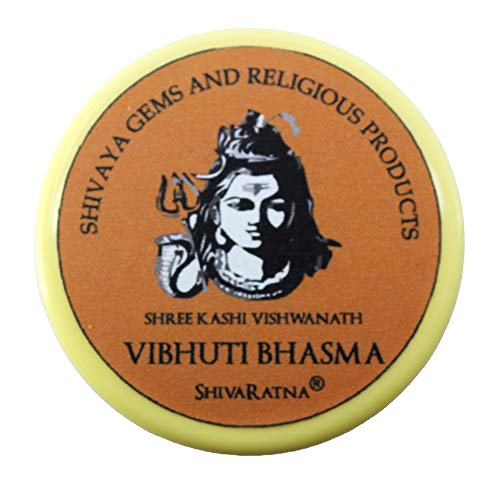 Image of Wood Shree Kashi Vishwanath Vibhuti Bhasma (Medium, White)