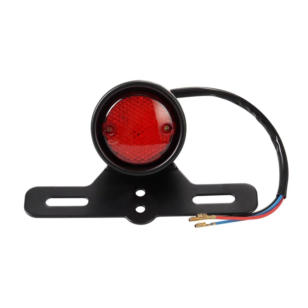 Luce di stop posteriore for motocicletta, retro, a LED, rossa, con supporto for targa, adatta for Harley, adatta for Honda, adatta for Suzuki, adatta for Chopper e Bobber.