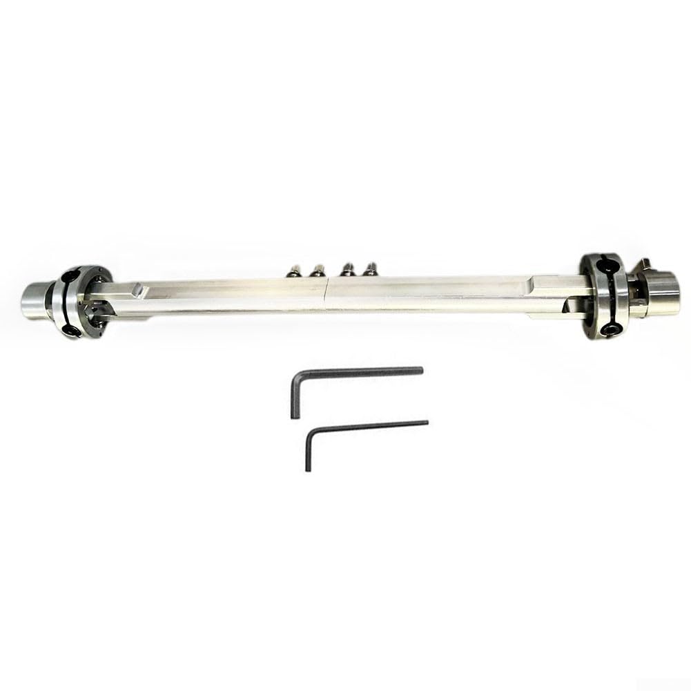 Barra Conexión Pedal Doble Bombo para acero Plateado Barra Conexión