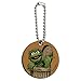 Sesame Street Vintage Oscar The Grouch Wood Wooden Round Keychain Key Chain Ring