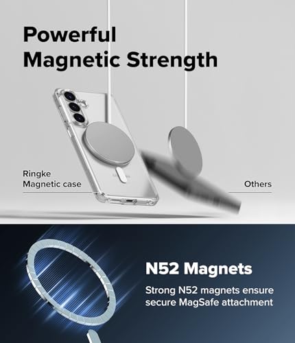 Image of Ringke Fusion for Samsung Galaxy S26 Case Back Cover [Compatible with MagSafe] [Scratch-Resistant] Slim Transparent Shockproof Bumper Protective - Magnetic Clear