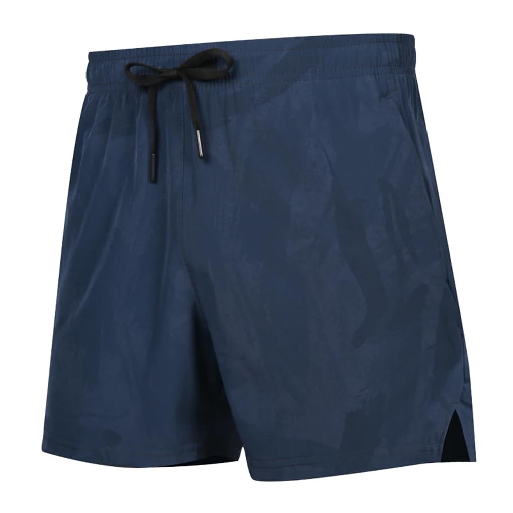 REHJJDFD Men Print Sports Shorts Gym Running Breathable Bodybuilding Bottoms Workout Shorts Tibetan Blue XL