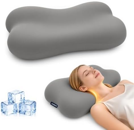 COMFYPIL Cervical Neck Pillow for Sleeping (Grey)