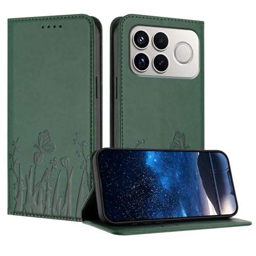 �X�}�z�P�[�X �Ή��@�� for Xiaomi Poco F8 Ultra,�Ή��@�� for Redmi K90 Pro Max PU���U�[ �}�O�l�b�g�J�� �E�H���b�g �J�[�h�z���_�[ �t���b�v�X�^���h �L�b�N�X�^���h�t���X�}�z�P�[�X Green