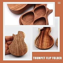 SUPVOX Boîte De Médiators en Bois Support De Médiators De Guitare Étui De Rangement De Guitare À 3 Compartiments pour… - Les Beatles, Paul McCartney, John Lennon, RIngo Starr, George Harrison SUPVOX Boîte De Médiators en Bois Support De Médiators De Guitare Étui De Rangement De Guitare À 3 Compartiments pour… – Image 3