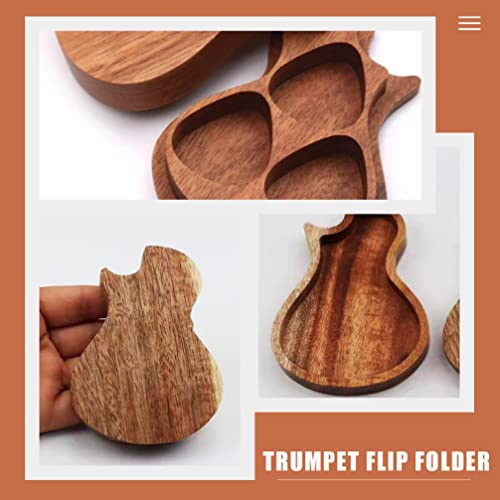 SUPVOX Boîte De Médiators en Bois Support De Médiators De Guitare Étui De Rangement De Guitare À 3 Compartiments pour… - Les Beatles, Paul McCartney, John Lennon, RIngo Starr, George Harrison SUPVOX Boîte De Médiators en Bois Support De Médiators De Guitare Étui De Rangement De Guitare À 3 Compartiments pour… – Image 4