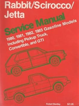 Paperback Volkswagen Rabbit/Scirocco/Jetta: Service manual 1980, 1981, 1982, 1983 gasoline models, including pickup truck, convertible, and GTI (Robert Bentley complete service manuals) Book