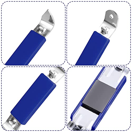 2Pcs Magnetic Bottle Openers, Can Tapper Magnetic Can Opener Manual Bottle Punch Opener For Beer Bottles Cans Beverages (Red, Dark Blue) #TOP2