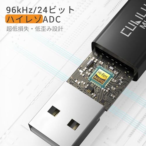 Cubilux PC用USBマイク、単一指向性高感度USB Aラベリアクリップ式ミニピンマイク、パソコン・ノートPC・録音・Skype・Zoom会議・ライブ配信対応、1.2m