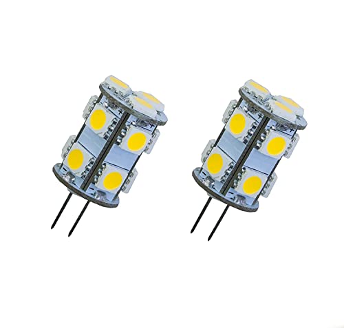 PA LED 10PCS G4 12V LED Light Bulb 3W 3000K 13SMD 5050 for RV Trailer Camper Automotive Marine Ceiling Under Counter Landscape Lighting