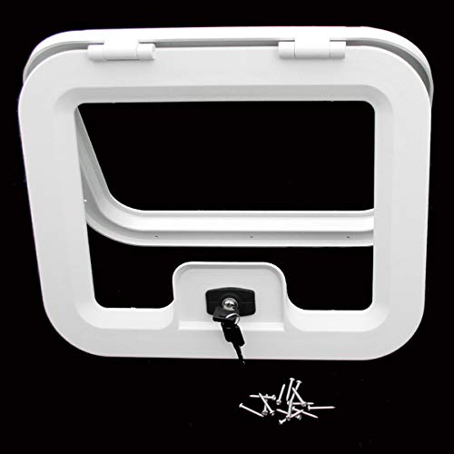 Serviceklapppe Staufach Tür Wohnwagen Wohnmobil Caravan Boot LKW 403 x 333 weiß
