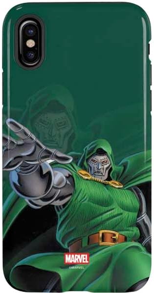 Skinit Pro Phone Case Compatible with iPhone X - Officially Licensed Marvel Dr. Doom Lord Doom Design