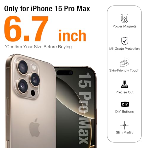 TORRAS Magnetic Shockproof Phone Case with Slide Camera Cover & 360° Spin Kickstand, Military Grade Drop Protection — view 2