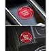 VDARK Pulsante Start Stop per accensione del motore, pulsante di accensione, pulsante di arresto Trimm, adesivo decorativo in lega di alluminio, accessorio compatibile con Audi A4 A5 A6 A7 A8 Q5 rosso
