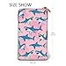 AOLBSPD Funny Cartoon Shark Hand Held Wallet Leather Long Billfold with Zipper Fashionable ﻿