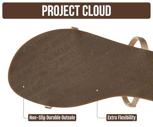 Image of Project Cloud Summer Sandals for Women with Memory Foam Insole (Transition) | Memory Foam Insole; Beach Flip Flops; Non-Slip Sole; Lightweight Double Straps; Summer Sandals for Women; Everyday Comfort