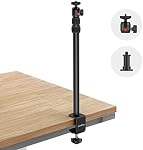 SmallRig Camera Desk Mount Table Stand, Adjustable Light Stand 15"-35", Tabletop C Clamp for DSLR Camera, Ring Light, Live Streaming, Photo Video Shooting