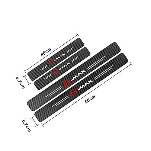 ERTG 4 Pezzi Auto Fibra di Carbonio Battitacco