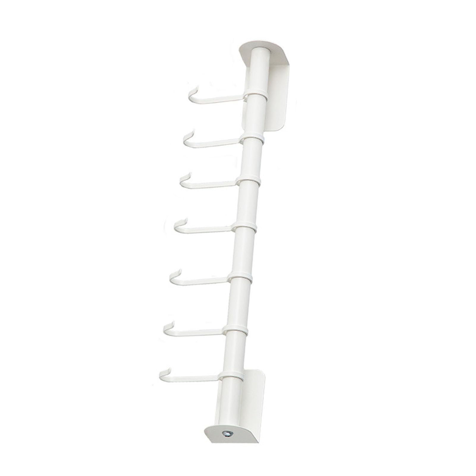 Qukaim Barra colgante de cocina con ganchos deslizantes, barra para colgar utensilios de pared, estante organizador de cocina para utensilios, 60 cm de largo, acero inoxidable