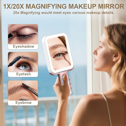 Espejo de Maquillaje Mocado Travel con Luz y Aumento 10x miniatura 2