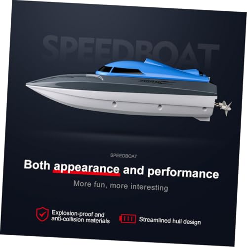 Bateau télécommandé rechargeable Uonlytech étanche avec double moteur pour piscine