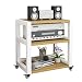 Supporti da terra Staffa Per Altoparlanti Armadio Per Amplificatori Da Pavimento Armadio Per Mini Altoparlanti Rack Per CD Apparecchiature HiFi Rack Multistrato ( Color : Bianca , S : 58*45*66cm )
