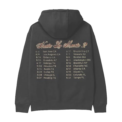 Anuel AA Official Merch Rhlm2 Tour Grey Dateback Hoodie3