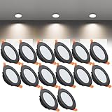 ✨【LED Downlights Ceiling Lights】3W, 240LM, AC 110-240V, 120° wide beam angle, no flicker, no noise, no harmful radiation, reduce eye fatigue, better protect your eyes. Lifespan Up to 50,000 hours.