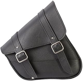 Dowco Willie & Max 59778-00 Synthetic Leather Swingarm Bag: Black, Fits Dual Shock