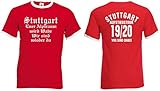 Sehr hoher Tragekomfort Stuttgart Herren Aufstiegstour 2020 Ultras Retro-Shirt Aufsteiger