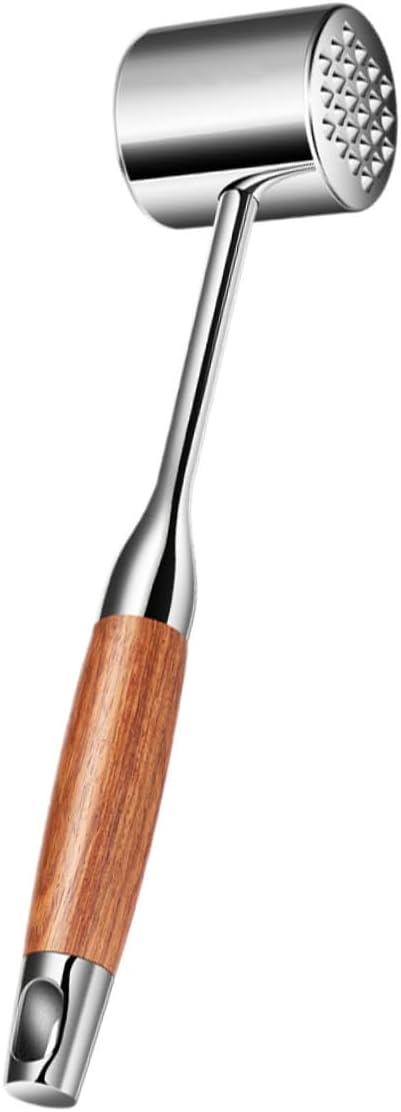Mipcase Stainless Steel Meat Tenderizer Hammer, 304 Stainless Mallet with Dual-sided Head for Steak and Poultry, Kitchen Meat Pounder Tool for Home Cooking and Grilling Random Color