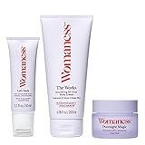 Womaness Tight & Smooth Skincare Bundle - The Works - Body Cream (6.76oz) + Let's Neck - Firming & Decollete Wrinkle Serum (50ml) + Overnight Magic - Face Cream (1.7oz) - 3 Products