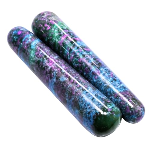 Image of Ruby Kyanite Crystal Wand - Smooth Crystal Wand for Energy Healing, Chakra Balancing, Meditation and Home Decor - Crystals and Healing Stones for Gift