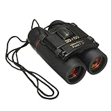 Telescope Plastics - Binoculares ópticos de 30 x 60 pulgadas, telescopios de visión clara, accesorios de camping, prismáticos de enfoque, película roja, negro